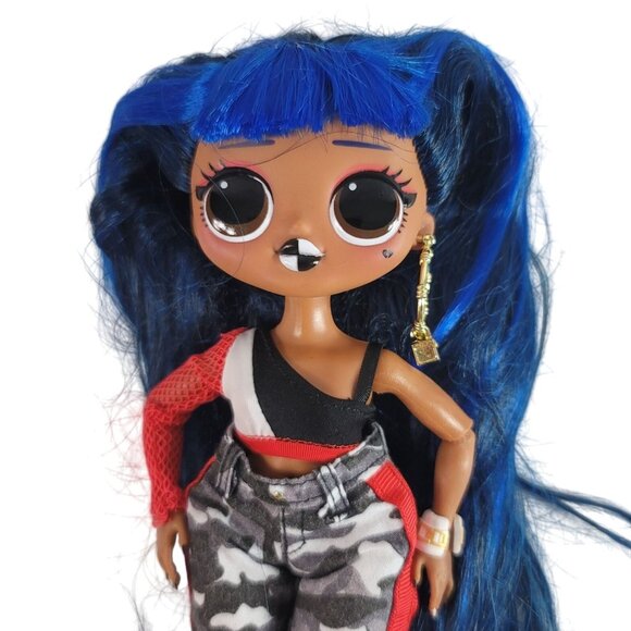 LOL Surprise OMG Downtown BB Fashion Doll 9" Long Blue Hair Pants 10 Pieces 2019 - Picture 2 of 9